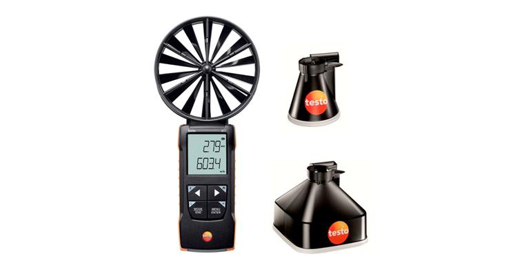 digitales Flügelrad-Anemometer mit Messtrichtern testo 417