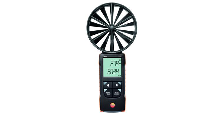 digitales Flügelrad-Anemometer Ø100 mm mit App-Anbindung testo 417