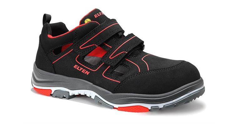 Low-cut safety shoe ANTHONY red Easy S1 ESD Type 1 size 48