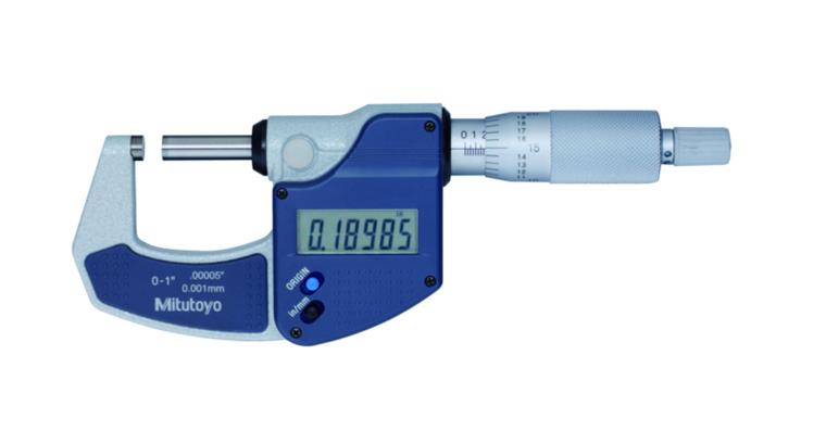 Micrometer 0-25 mm/0-1 inch without data output 