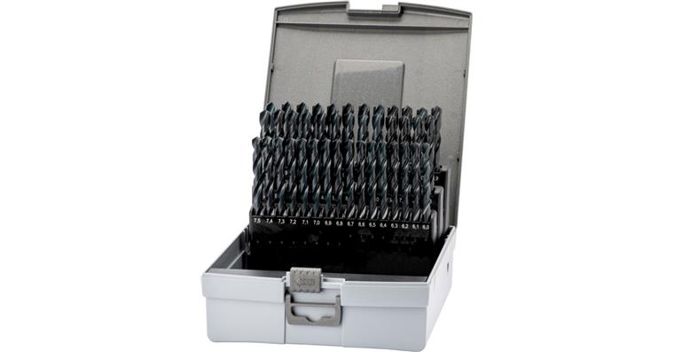 ATORN Spiralbohrer-Satz N HSS DIN 338 1,0-10,0 mm 0,1 in Kassette