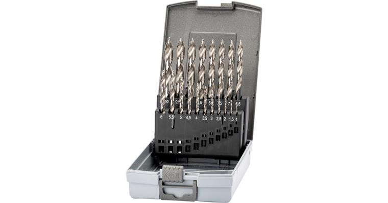 ATORN twist drill bit set STEP DRILL type N HSS vaporised 1-10 mm 0.5 in box