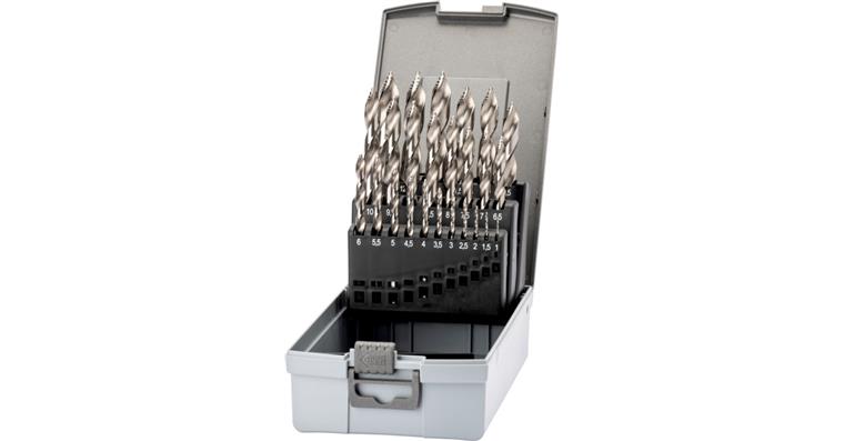 ATORN twist drill bit set STEP DRILL type N HSS vaporised 1-13 mm 0.5 in box