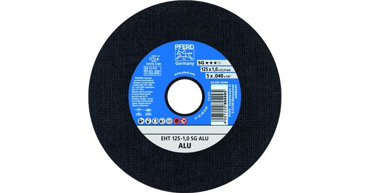 Free-hand cutting disc, SG, ALU dia. 125x1.0x22.23 mm