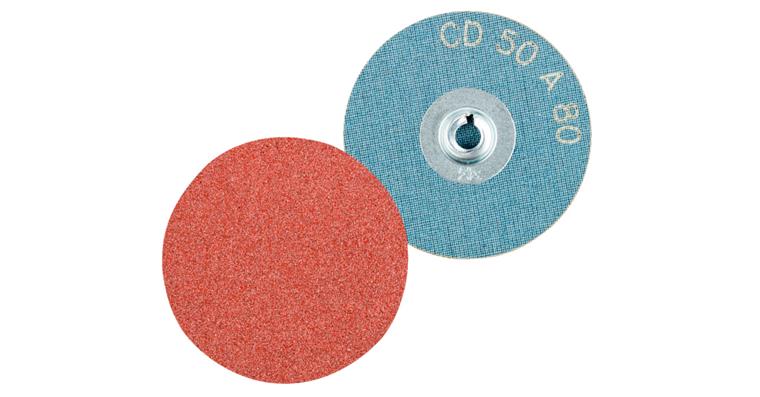 COMBIDISC-Schleifblatt Korund A dunkelbraun Korn 80 Ø 50 mm