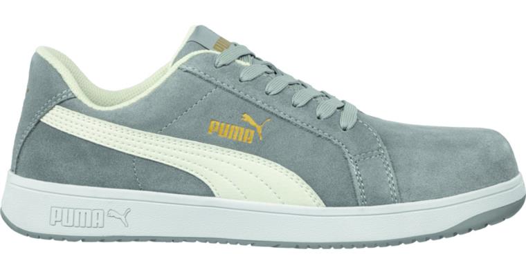 Sicherheits-Halbschuh Iconic Suede Grey Low S1PL Gr. 43