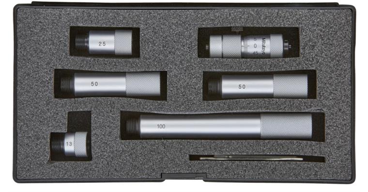 1031747102 2-Punkt-Innenmessschraubensatz 50-300mm mit HM-Messflächen und 5 Verlängerungen