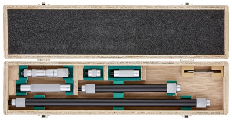 2-Punkt-Innenmessschraube 100-2100 mm HM mit Verlängerungen 9 teilig