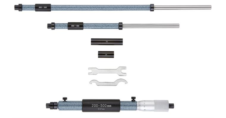 Innenmessgerät 50-200 mm mit auswechselbaren Messeinsätzen St