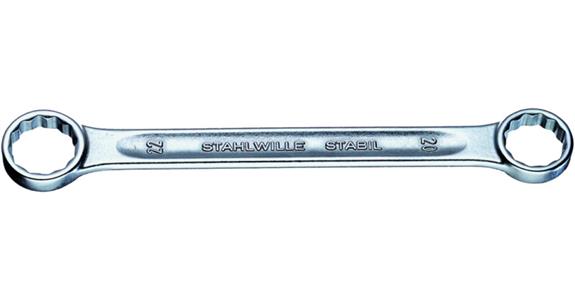 Gerader Ringschlüssel DIN 837, ISO 10103 Chrome-Alloy-Steel SW 6x7 mm