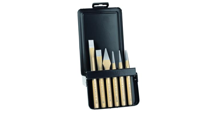 1054592101 Werkzeug-Satz Meißel Körner und Durchschläger 6teilig in Kassette