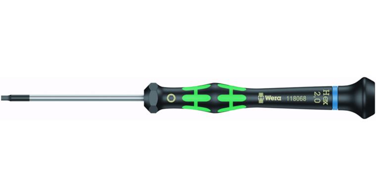 Electronics hexagon socket screwdriver AF 0.7/40 mm