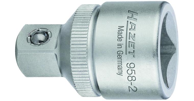 Adapter 1/2 inch drive to 3/8 inch output CV steel length 38 mm