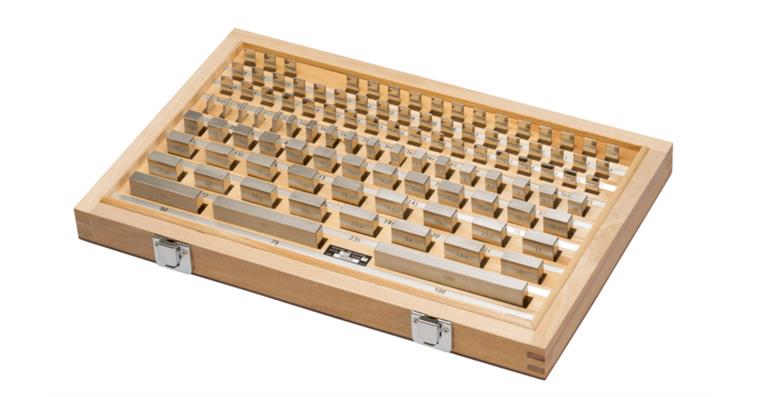 Metric parallel gauge block set DIN/EN ISO 3650 tol. class 2 103 pieces