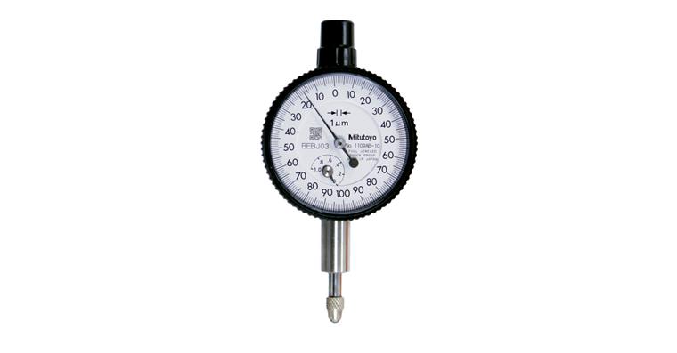 Messuhr metrisch 1 mm, 0,001mm Serie 1, mit flacher Rückwand, edelsteingelagert