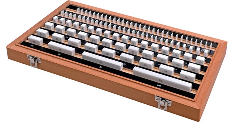 ATORN gauge blocks 103 pieces in case ceramic tolerance class 1