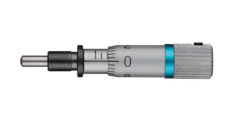 Einbaumessschraube 0-5mm mit 0.1mm/U Spindelvorschub sphärisch ohne Klemmmutter