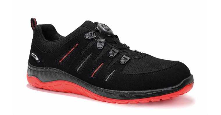 Sicherheits-Halbschuh Maddox BOA® black-red Low ESD S3S Gr.37