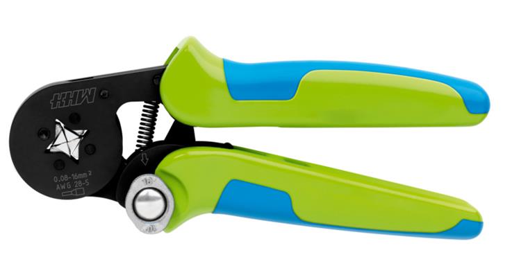 Crimping pliers for wire end ferrules 0.08-16.0 length 180 mm
