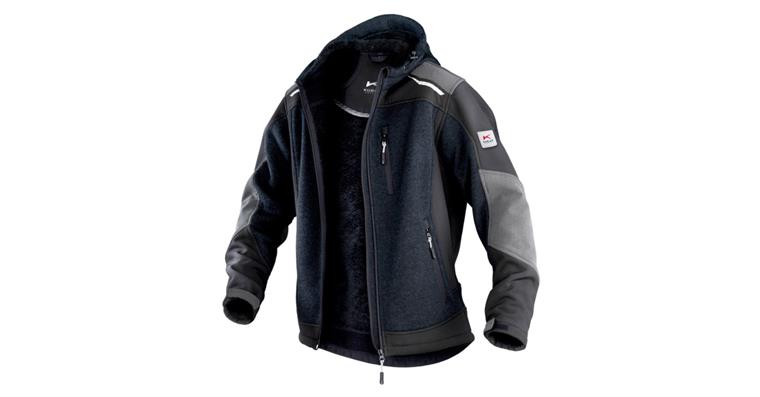 Strickjacke 1741 dunkelgrau/schwarz Gr.4XL