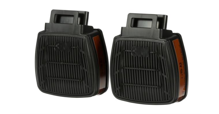 Secure Click™ gas filter A2, pack = 1 pair