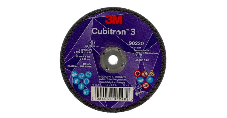 Trennscheibe 3M™ Cubitron™ 3 60+ 75mm x 1mm x 6,35mm