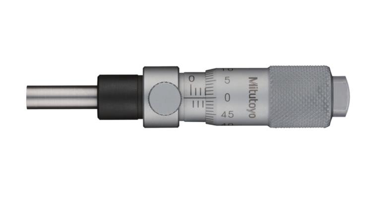 Einbaumessschraube 0-13mm mit Spindelfeststellung flach ohne Klemmmutter