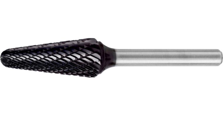 1044187106 ATORN Hartmetall-Frässtift 6 mm KEL 1232.06 TiAlN HM Zahnung TITANIUM