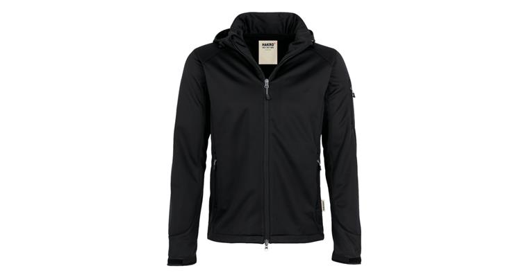 1000069742 Softshelljacke Ontario mit Logo Hommel Hercules schwarz Gr.XS