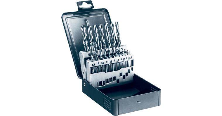 Mehrbereichs-Spiralbohrer-Satz 1,0-10,5 mm DIN 338 Typ MBS 1200 DZ 0,5 mm steig.