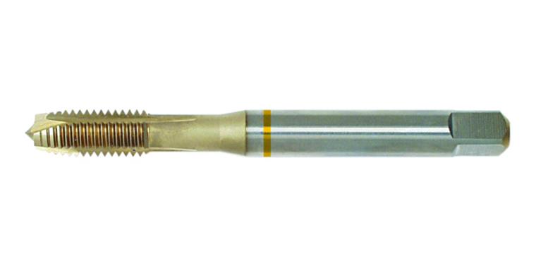 Durchgangs-Gewindebohrer M DIN 371 Form B 3xD HSS-E-TiN für VA-Stähle M4