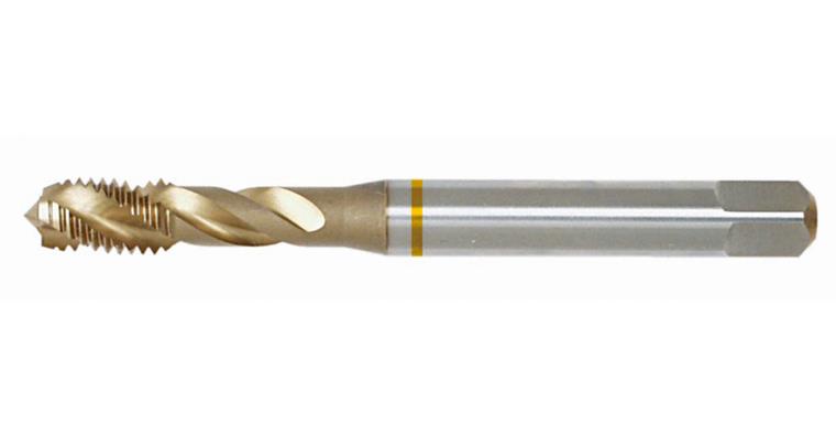 Grundloch-Gewindebohrer M DIN 376 40 Grad Form C 3xD HSS-E-TiN für VA-Stähle M12