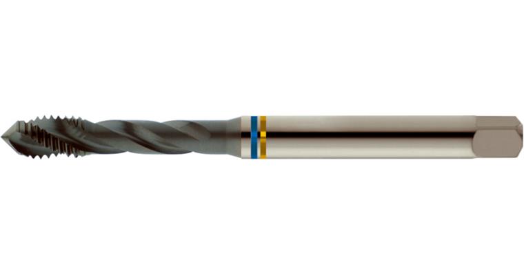 Gewindebohrer M DIN 371 40 Grad Form C 2,5xD HSS-E-TiCN bis 1400N/mm² M8