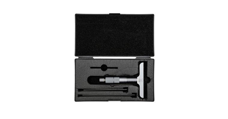 Tiefenmessschraube 0-75mm 101,6x16mm mit 3 Verlängerungen