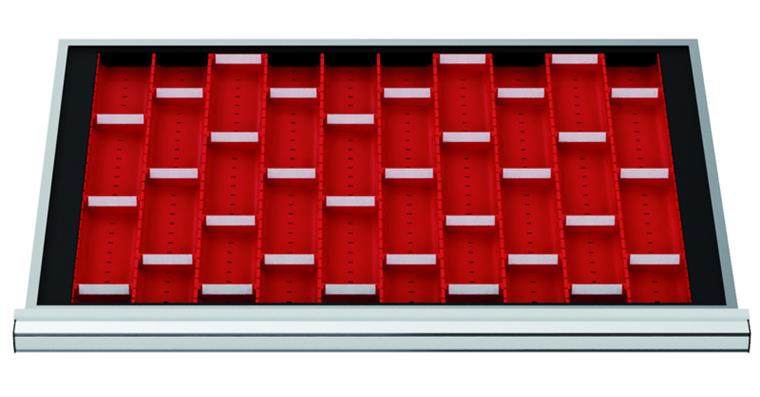 1084466102 LIZZARD Schubladeneinteilungs-Set Muldenplatten 800x450 mm