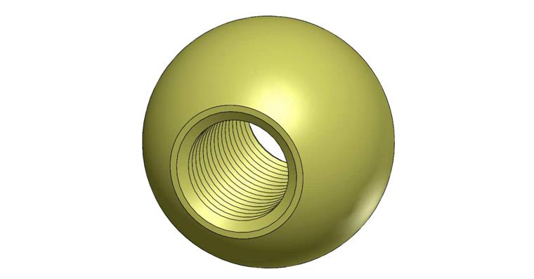 BALL NOZZLE D=10 MM A= 8 MM INNER-M06