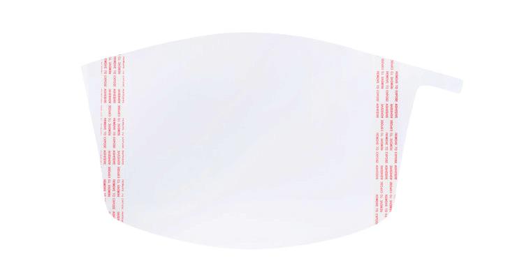 1093009831 Visierschutzfolie für Versaflo™ Gebläseatemschutzsystem Pack=40 Stück