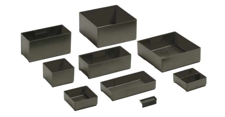 Einsatzkästen ESD 4.5x4.5E BxTxH 75x75x26mm FH 50mm, SET = 12 Stk.