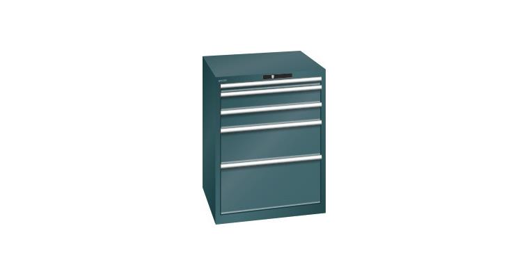 Schubladenschrank 717x725x850mm 5 Schubladen 1x50/2x100/1x200/1x300 200kg 7016