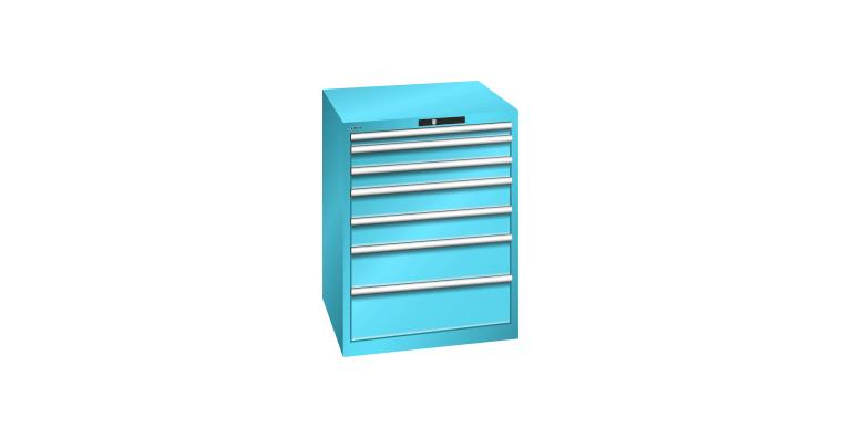 Schubladenschrank 717x725x850mm 7 Schubladen 1x50/2x75/2x100/1x150/1x200mm 5012