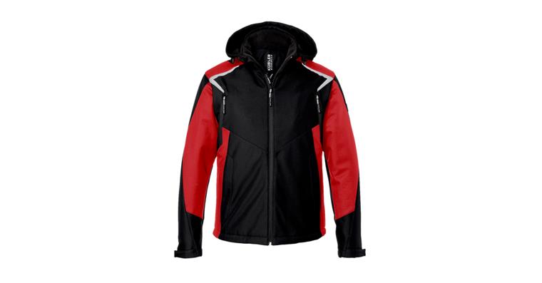 Winter Softshell Jacke BODYFORCE schwarz/mittelrot Gr.S