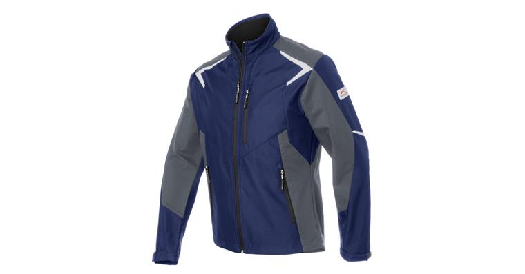 Softshell-Jacke BODYFORCE dunkelblau/anthrazit Gr. 4XL