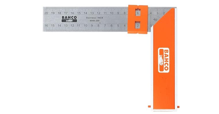 Zimmermannswinkel 400 mm mit zusätzlicher Schiebemarkierung