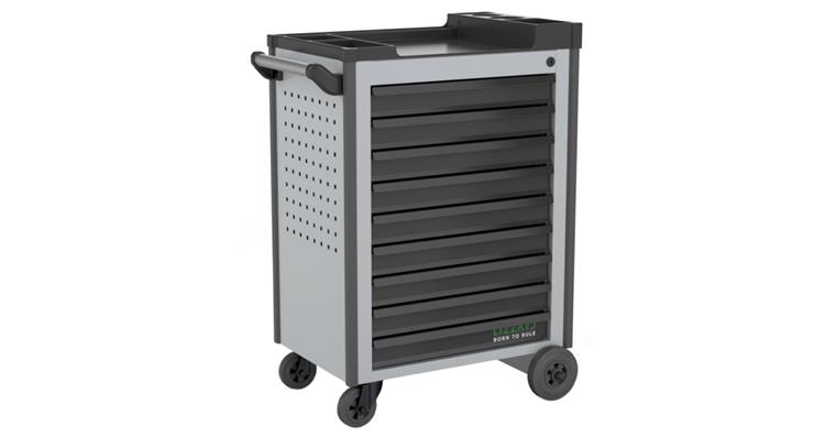 LIZZARD Werkzeugwagen 9 Schubladen RAL 7035/7016