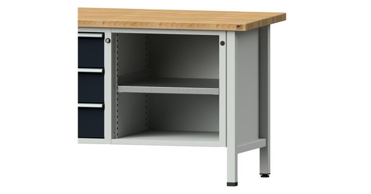 Shelf height-adjustable 540x550 mm load 100 kg