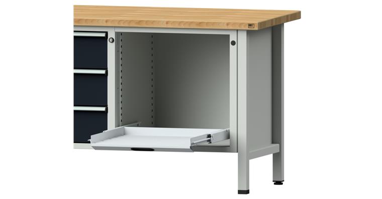 Pull-out shelf height-adjustable housing width 660 mm 500x520 mm load 100 kg