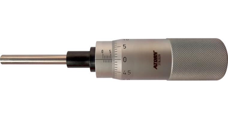 ATORN Einbaumessschraube mit großer Trommel Messbereich 0-50 mm Steigung 1 mm