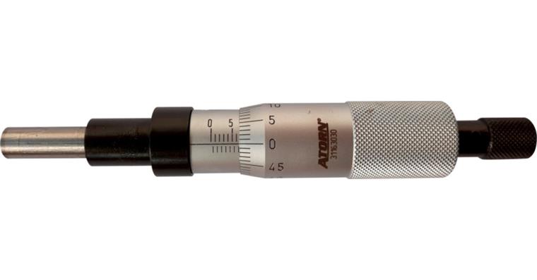 ATORN Einbaumessschraube mit nichtdrehender Spindel Messbereich 0-25 mm