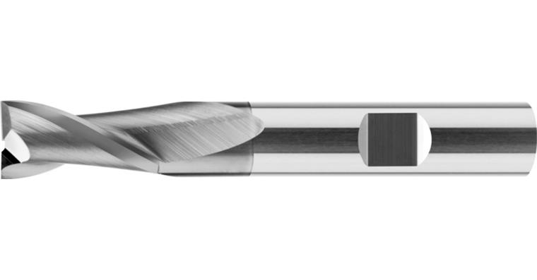 VHM-Schaftfräser Größe M 30° unbeschichtet HB Z2 Ø7,75