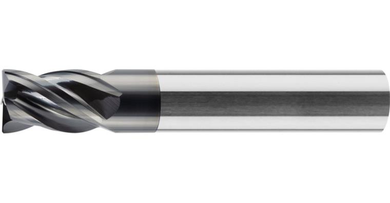 VHM-HPC-Schaftfräser STEEL Varocon-Beschichtung Z4 HA-Schaft Ø 16 mm